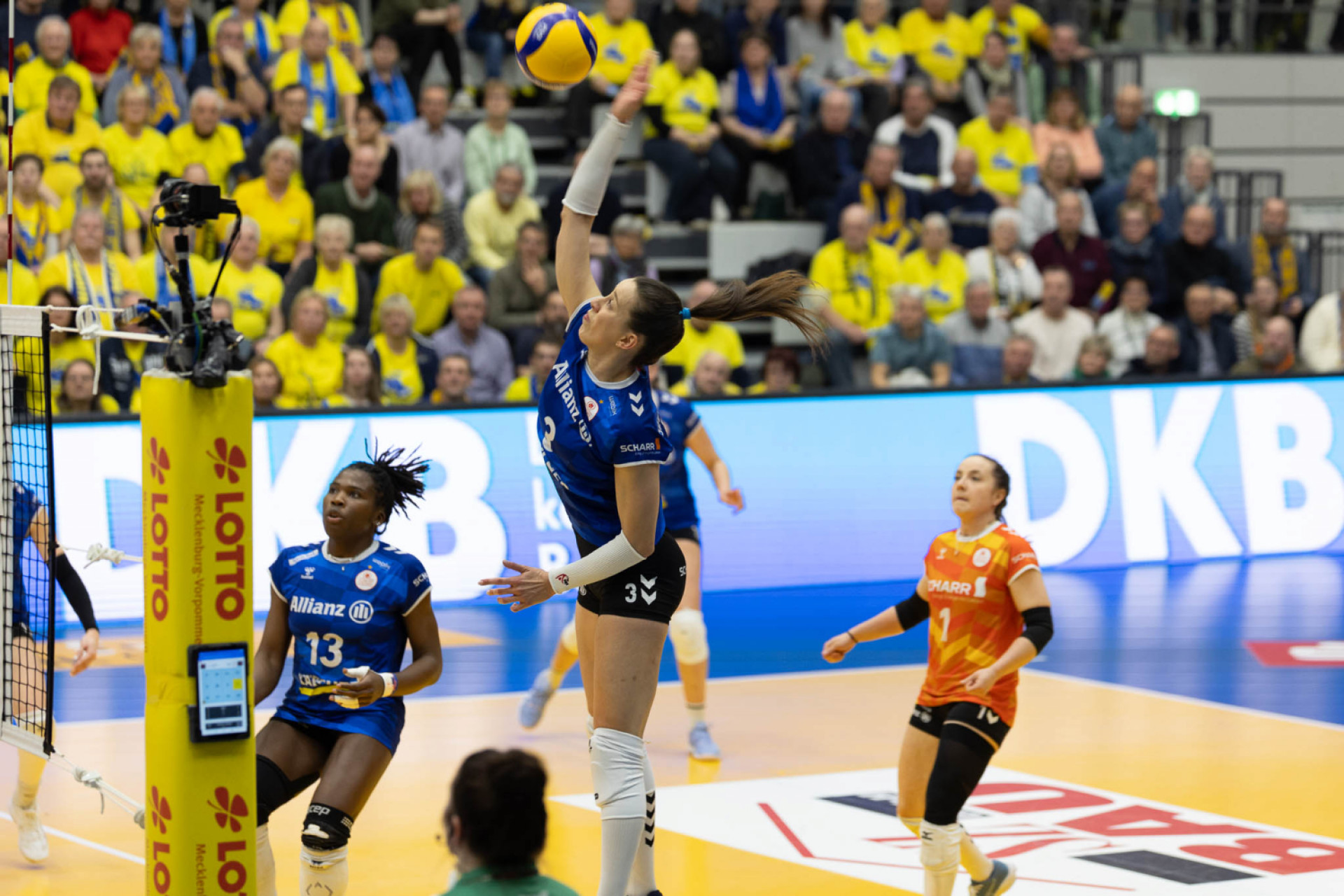 Stuttgart verliert im Tie-Break in Schwerin. Foto: VBL / SSC / Dittmer